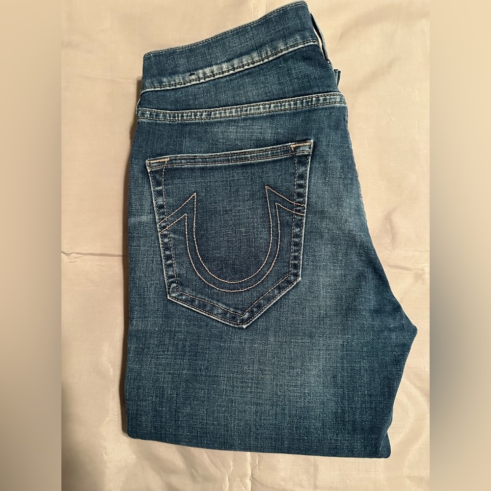 Pre loved Mens True Religion Rocco Relaxed Skinny Jeans, Size 31